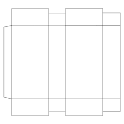 Full Overlap Seal End (Dieline)