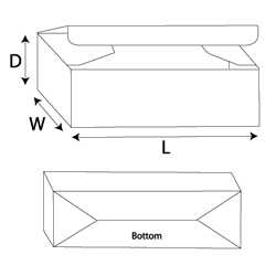 Tuck Top Snap-Lock Bottom (1-2-3 Bottom) (Box)