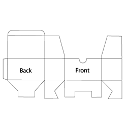Tuck Top Snap-Lock Bottom (1-2-3 Bottom) (Dieline)